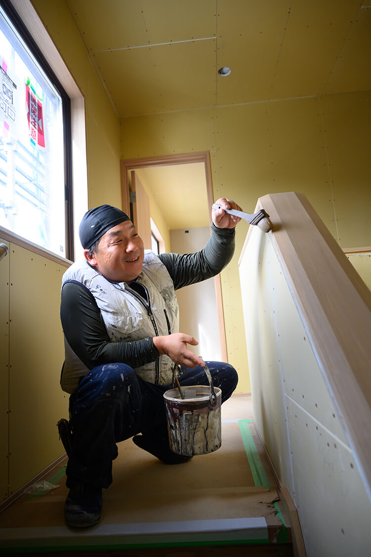 塗装で明るい家づくり